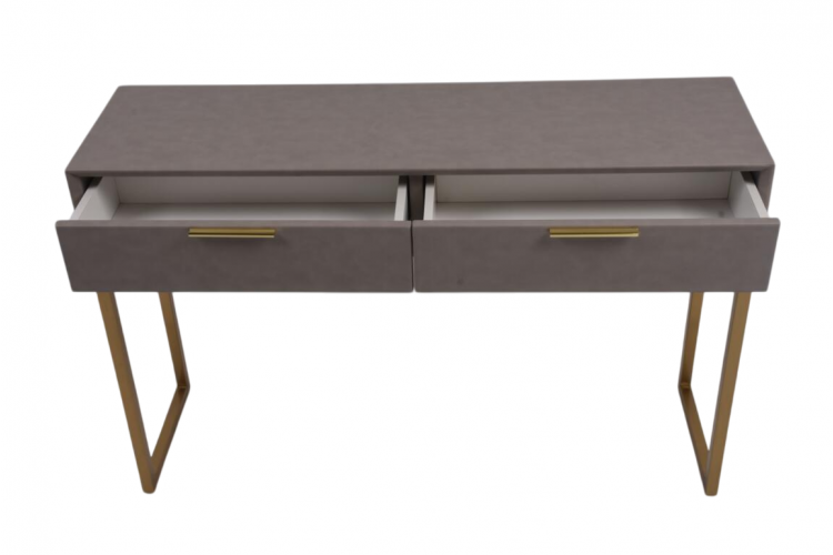 Стол-консоль Логан с 2-мя ящиками MC9001-120GR, 120х35х78 см, светло-серый-1
