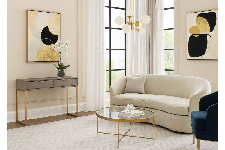 Стол-консоль Логан с 2-мя ящиками MC9001-120GR, 120х35х78 см, светло-серый-8