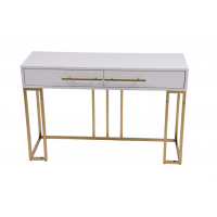 Стол-консоль Альма МС9005-120W, 120х40х78 см, белый глянцевый