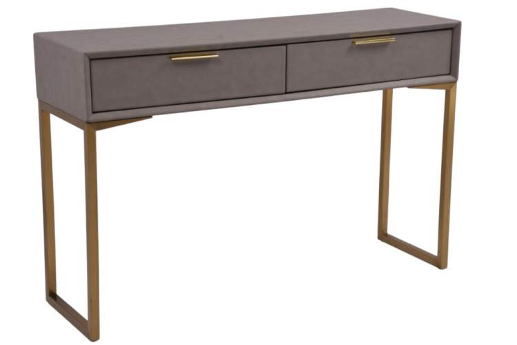 Стол-консоль Логан с 2-мя ящиками MC9001-120GR, 120х35х78 см, светло-серый