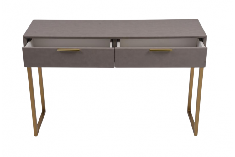 Стол-консоль Логан с 2-мя ящиками MC9001-120GR, 120х35х78 см, светло-серый-4