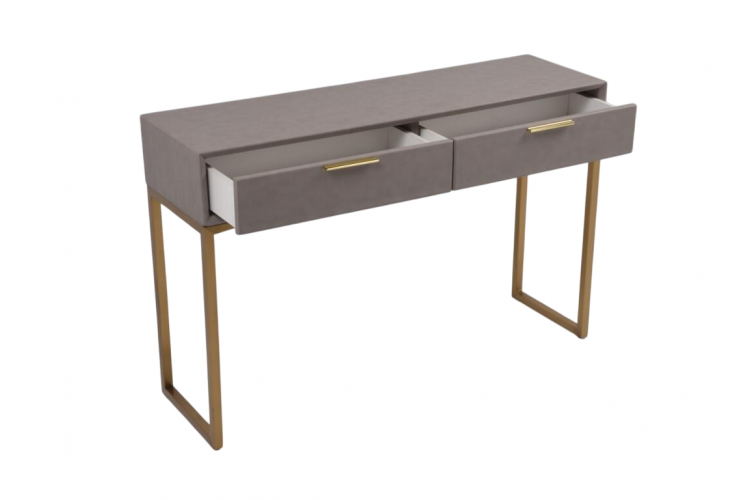 Стол-консоль Логан с 2-мя ящиками MC9001-120GR, 120х35х78 см, светло-серый-2