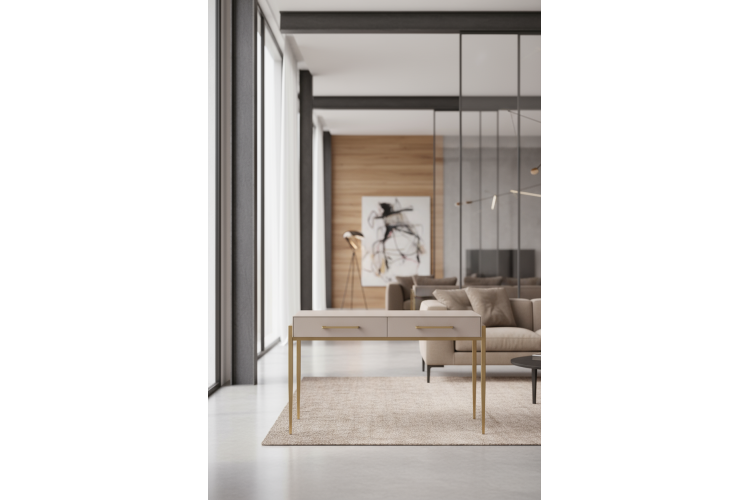 Стол-консоль Роззи с 2-мя ящиками MC9003-120BG, 120х55х78 см, бежевый-18