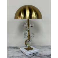 Лампа настольная MOLECULE с прозрачными шарами, 30х51 см, золото