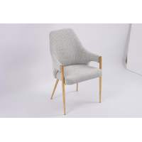 Стул обеденный Бергамо MC884-BG-2, 62х58х91 см, бежевый/глянцевое золото Стул обеденный Бергамо MC884-BG-2, 62х58х91 см, бежевый/глянцевое золото