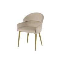 Стул обеденный Берклей D-1202D, бежевый/золото Стул обеденный Берклей D-1202D, бежевый/золото