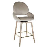 Стул барный Виола BS1376-BG-4, 55х46х105 см, бежевый/орех