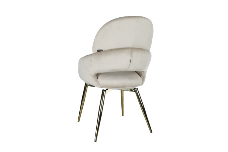 Стул обеденный Виола BS1377-BG-2, 50х58х92 см, бежевый/золото-4