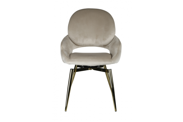 Стул обеденный Виола BS1377-BG-2, 50х58х92 см, бежевый/золото-1