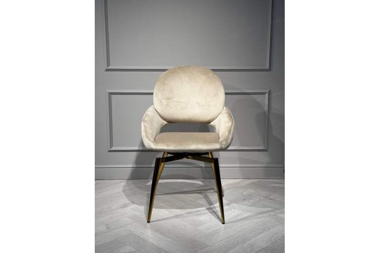 Стул обеденный Виола BS1377-BG-2, 50х58х92 см, бежевый/золото-6