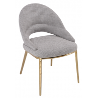 Стул обеденный Capella MC3016-BG-2, бежевый/глянцевое золото