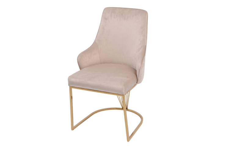 Стул обеденный Сиена MC885-BG-2, 62х57х90 см, бежевый/глянцевое золото-3