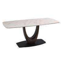 Стол обеденный Римини MC3020-180WT, 180х90х76 см, белая керамика