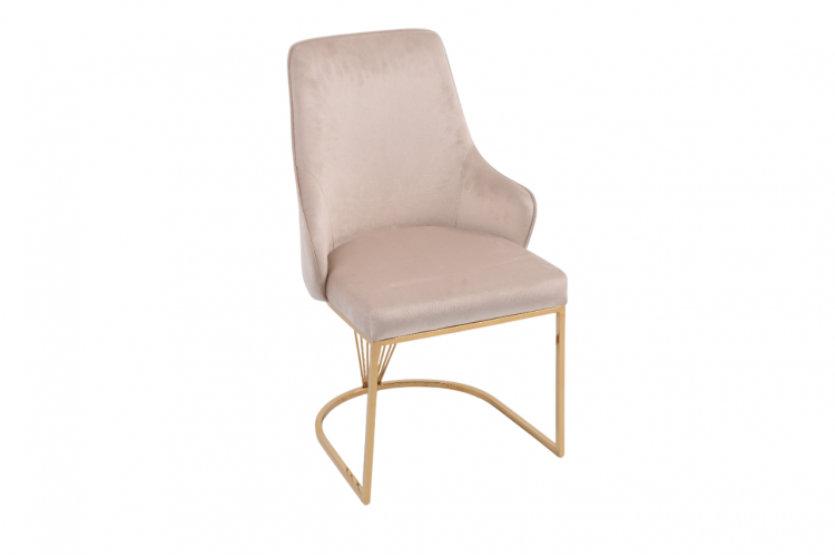 Стул обеденный Сиена MC885-BG-2, 62х57х90 см, бежевый/глянцевое золото-2