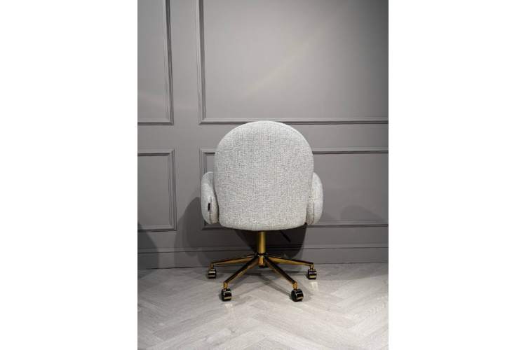 Кресло офисное Клауд PRO BS1239-WT, белый крем/золото-9