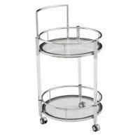 Столик сервировочный Моника ЕТ-221, 54х88 см, акрил/серебро