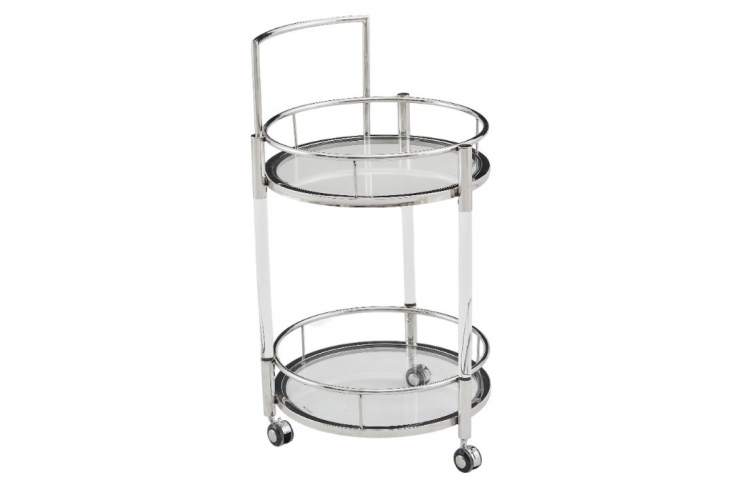 Столик сервировочный Моника ЕТ-221, 54х88 см, акрил/серебро