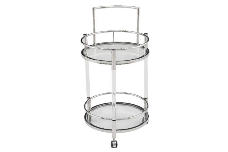 Столик сервировочный Моника ЕТ-221, 54х88 см, акрил/серебро-1