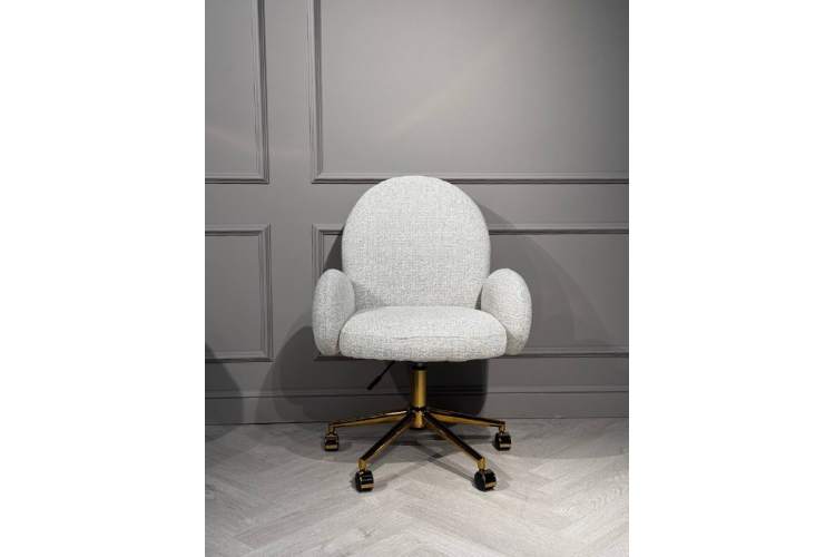 Кресло офисное Клауд PRO BS1239-WT, белый крем/золото-6