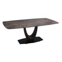 Стол обеденный Римини MC3020-180BR, 180х90х76 см, коричневая керамика