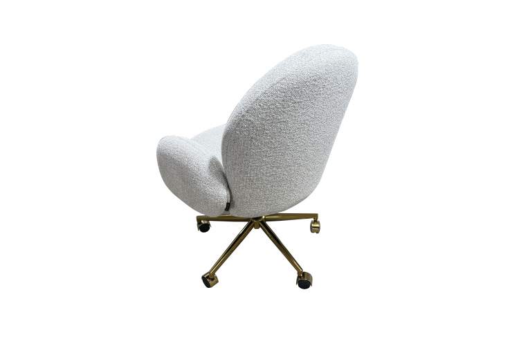 Кресло офисное Клауд PRO BS1239-WT, белый крем/золото-2