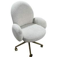 Кресло офисное Клауд PRO BS1239-WT, белый крем/золото