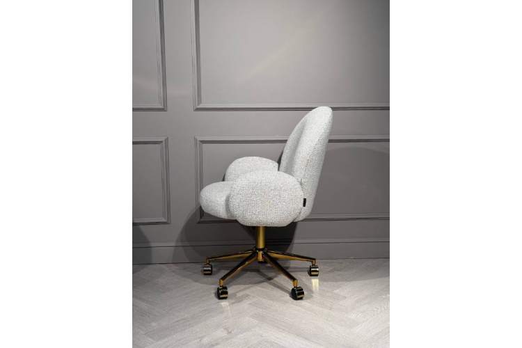 Кресло офисное Клауд PRO BS1239-WT, белый крем/золото-7