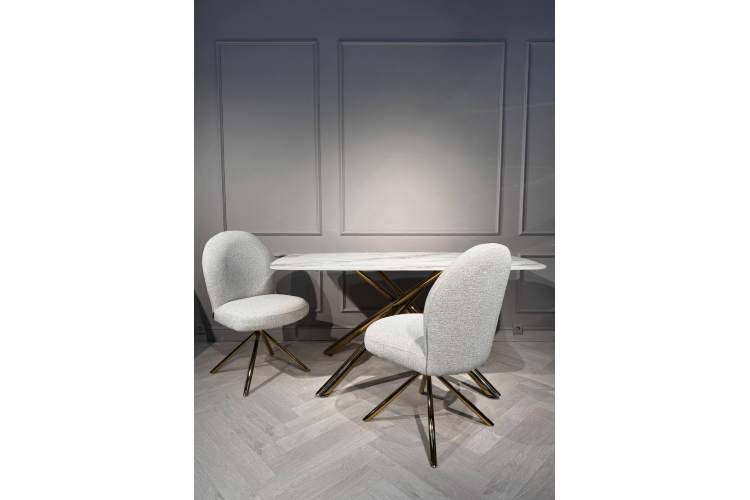 Стул обеденный Авалон BS1240-WT, белый крем/золото-7