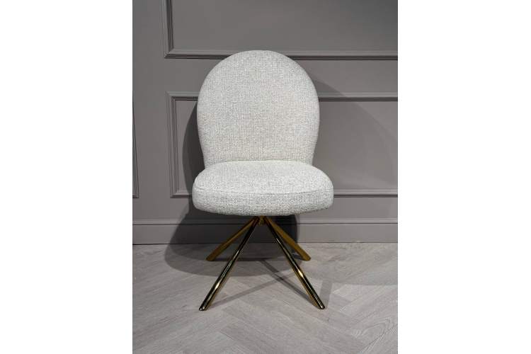 Стул обеденный Авалон BS1240-WT, белый крем/золото-1