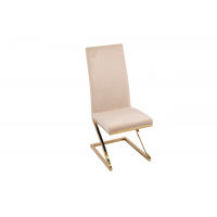 Стул обеденный Палермо MC799-BG-2, 60х46х105 см, бежевый/глянцевое золото Стул обеденный Палермо MC799-BG-2, 60х46х105 см, бежевый/глянцевое золото