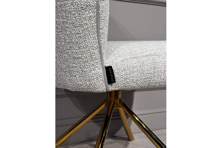 Стул обеденный Авалон BS1240-WT, белый крем/золото-6