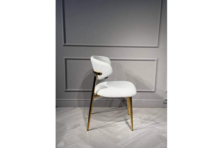 Стул обеденный Оскар ART2969-MK, молочный/глянцевое золото-8