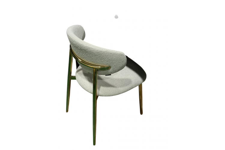 Стул обеденный Оскар ART2969-MK, молочный/глянцевое золото-1