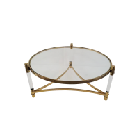 Стол журнальный Эклект MH1796CT, 104х104х46см, золото в гостиную