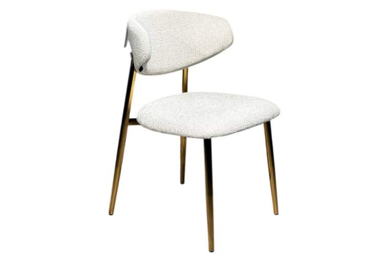 Стул обеденный Оскар ART2969-MK, молочный/глянцевое золото