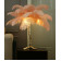 Лампа настольная с перьями FEATHER LAMP, Цвет: розовый