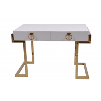 Стол-консоль Атлас МС9002-120W, 120х60х78 см, белый глянцевый