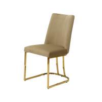 Стул обеденный Пресли DC-3024, 42х44х92, бежевый/матовое золото Стул обеденный Пресли DC-3024, 42х44х92, бежевый/матовое золото