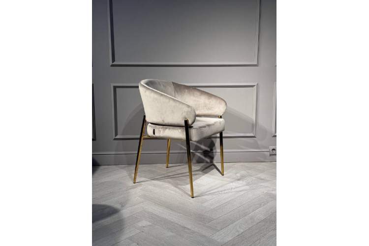 Стул обеденный Стелла ART2959-BG, бежевый/глянцевое золото-5