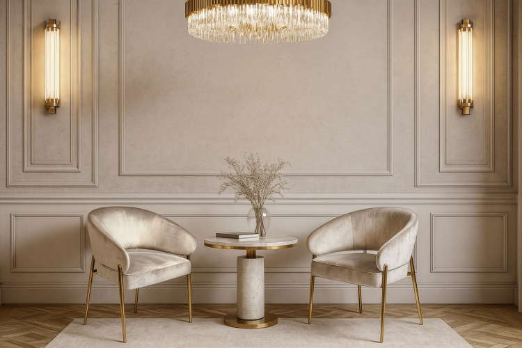 Стул обеденный Стелла ART2959-BG, бежевый/глянцевое золото-11