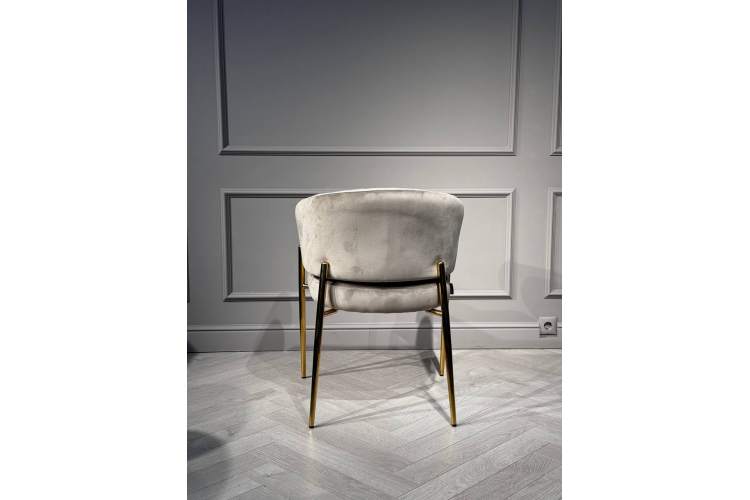 Стул обеденный Стелла ART2959-BG, бежевый/глянцевое золото-9