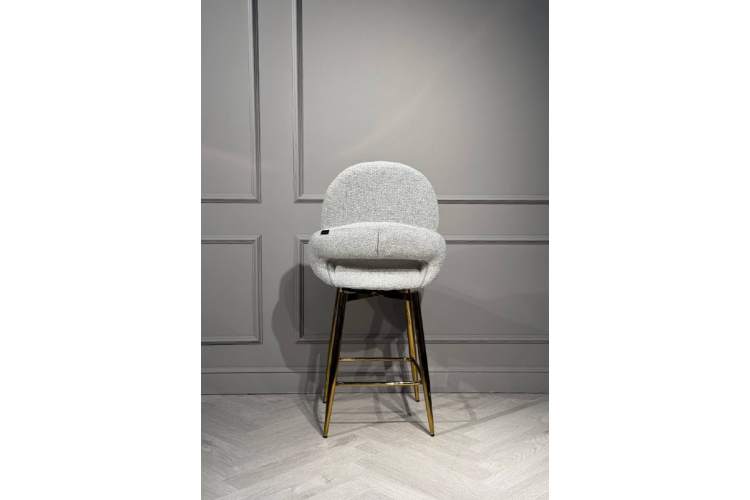 Стул барный Виола BS1241-WT, 55х46х105 см, белый крем/золото-4