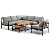 Лаунж зона из алюминия MAYA M темно-серый графит Joygarden