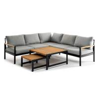 Лаунж зона из алюминия MAYA темно-серый графит Joygarden