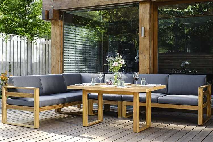 Софа BOOKA угловая из акации Joygarden-2