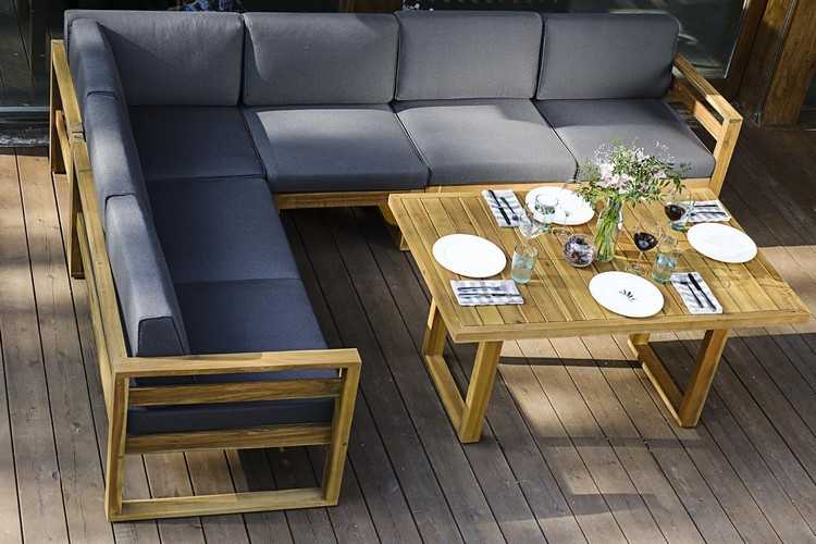 Софа BOOKA средняя из акации Joygarden-1