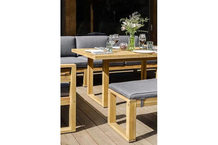 Мебель садовая для лаунж зоны из акации BOOKA с обеденным столом Joygarden-7