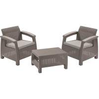 Комплект мебели Корфу Уикенд (Corfu Weekend) капучино