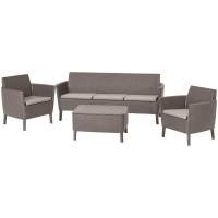 Комплект Салемо трипл сет (Salemo 3 seater set) капучино