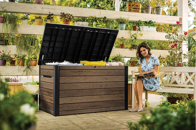 Сундук Деко 870л (Deco deck 870 L Walnut) темно-коричневый-6